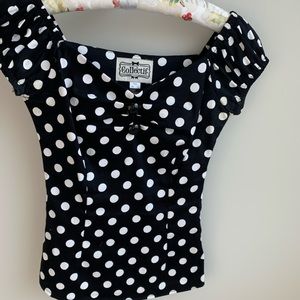 CLOSET CLEARANCE! Collectif Dolores Polka Dot Top